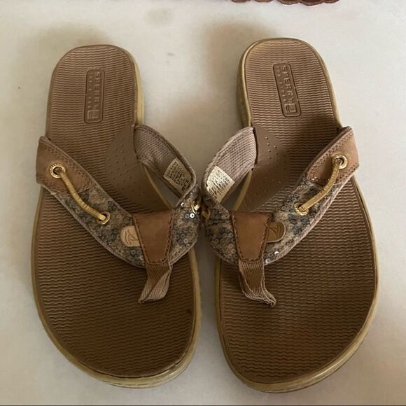 Sperry Topsider Flip Flop-Leopard - Picture 2 of 5